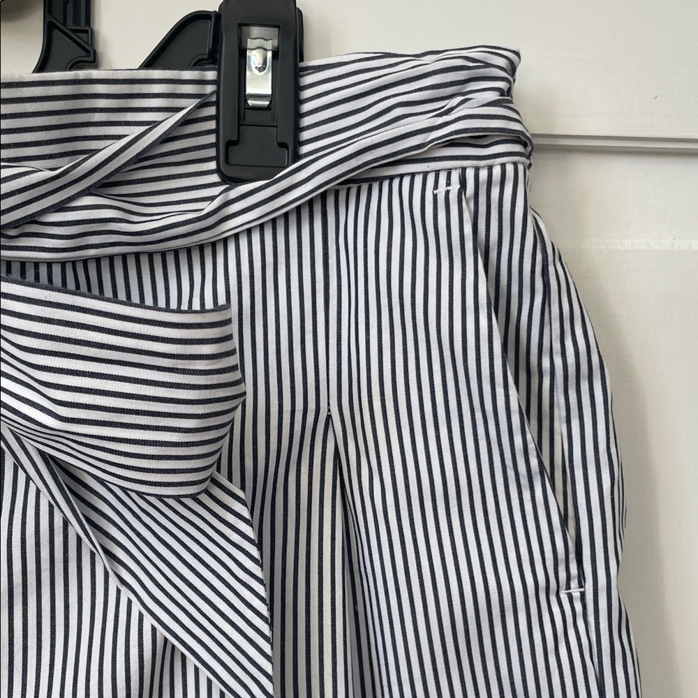 J. Crew Navy and White Striped High‎ Waist Shorts - Picture 5 of 9